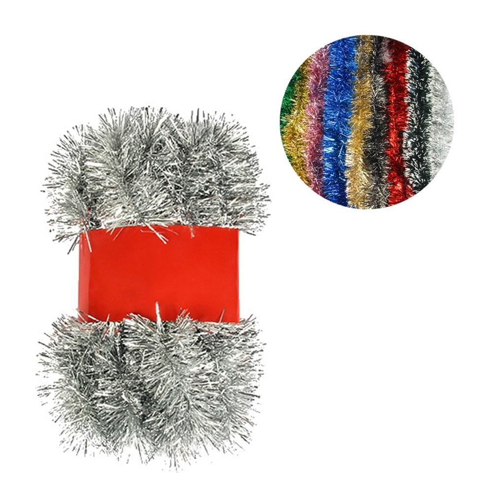 Christmas Tinsel Garland Shiny Hanging Garland Ornaments 5-meter for Christmas Tree Party Supplies Indoor and Outdoor Decoration