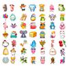 100 Small Size 4cm Animal Food Small Fresh Cartoon Graffiti Stickers DIY Suitcase Mobile Phone Case Stickers