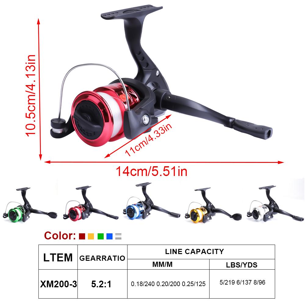 FTK 1.8m Fishing Pole Set Full Kits With Telescopic Fishing Rod And Spinning Reel Baits Hooks Travel Pole Set