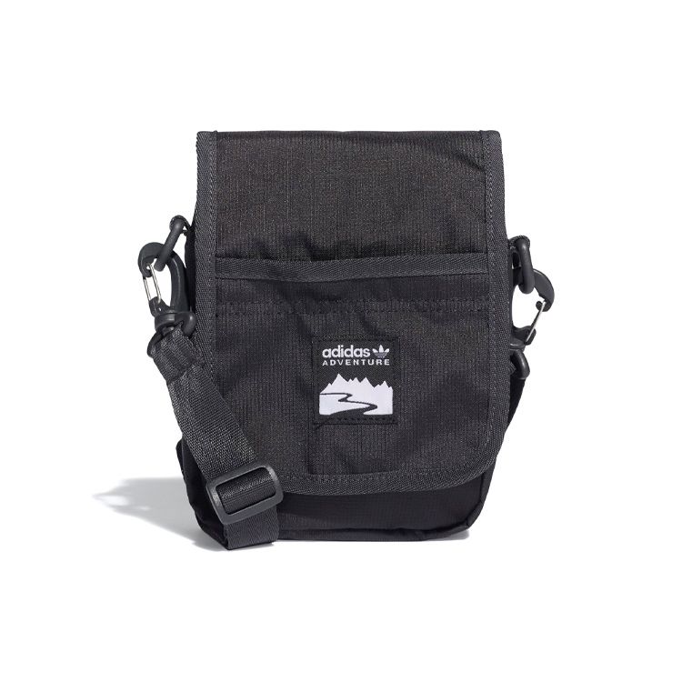 Adidas Originals Adventure Recycled Polyester Crossbody Bag Small Unisex bags Black HE9712 Black