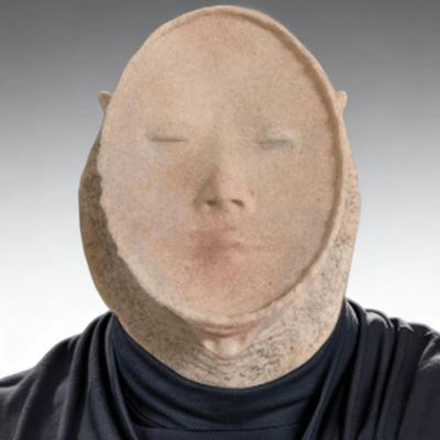 New Face Mask Hat Latex Prop for Halloween Prank Games, Can Be Labeled