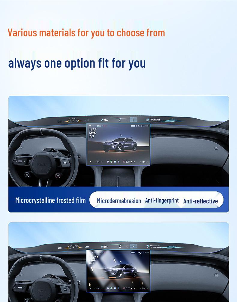 Xiaomi YU7 Screen Tempered Film Dashboard Protection for Central Control Navigation