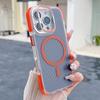 Dual-Color Carbon Fiber Texture Lens Kickstand Magnetic Phone Case