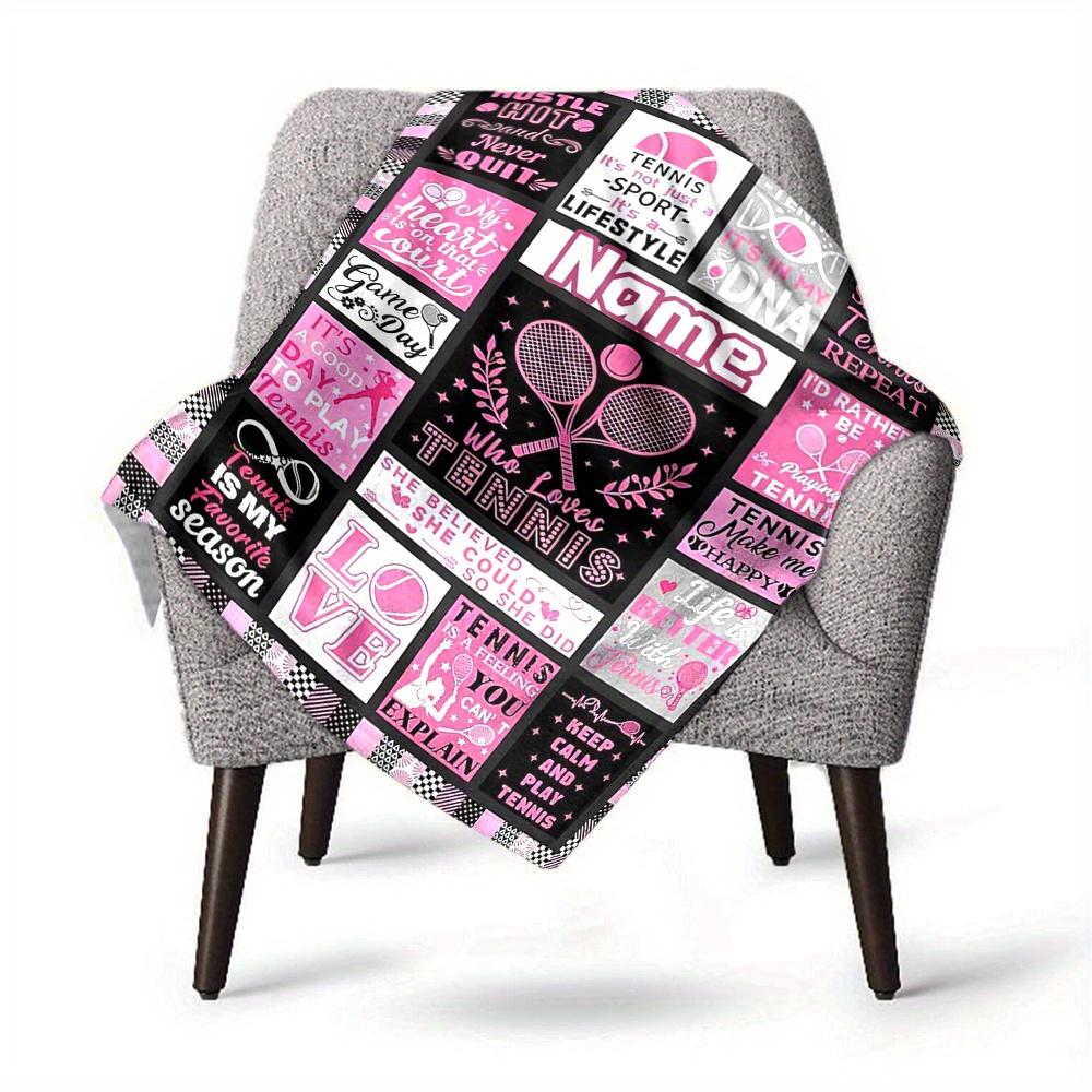 Tennis Theme Home Blankets Comfortable Soft Lightweight Multiseason Blanket For Picnics Sofas Offices Beds Living Rooms Perfect Gift For Friends And
