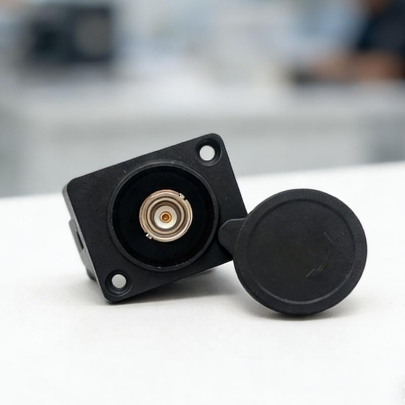 Quality BNC Female Connector D-Type Panel Mount With Waterproof Cap For Sound Video Surveillances Camera Equipment
