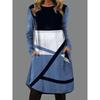 Women's Fashion Autumn Winter  Long Sleeve O-Neck Casual Dresses