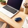 Elecom Wireless Slint 4 Presentation Mode Compatible with Windows and Navy Blue Mouse, 2.4GHz, M-TM10DBBU/EC, Thin, Quiet, Buttons, Function, Mac,