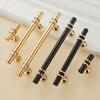 2pcs/set Stylish Pull Handles for Cabinets & Furniture Trendy Functional T Shaped Drawer Handles for Kitchen & Bathroom
