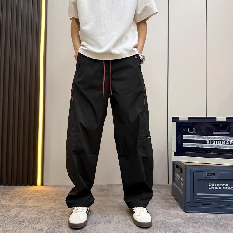 Popular straight sweatpants men's trousers sports casual pants popular summer new thin scimitar quick drying