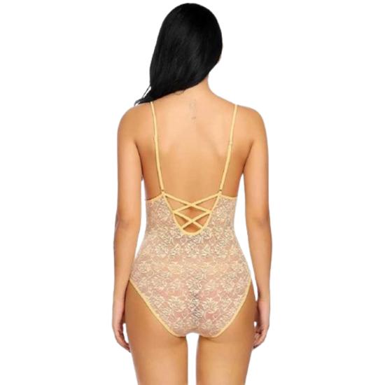 Ladysta Donna Teddy Dress Baby doll Colore beige taglia unica ( S, M, L)