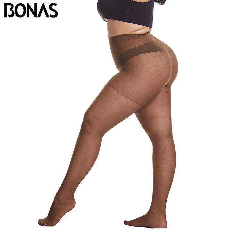 

Bonas 20D Ultra-Thin Women Plus Size Tights Large Size 120Kg Pantyhose Sexy Super Elastic Queen Size Nylon Pantyhose Female New XXXL