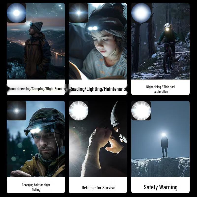 Wolson Eagle Falcon Night Fishing Rechargeable Headlamp