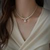 Pearl Gradient Clavicle Necklace - Women's Fashionable French Bead Jewelry