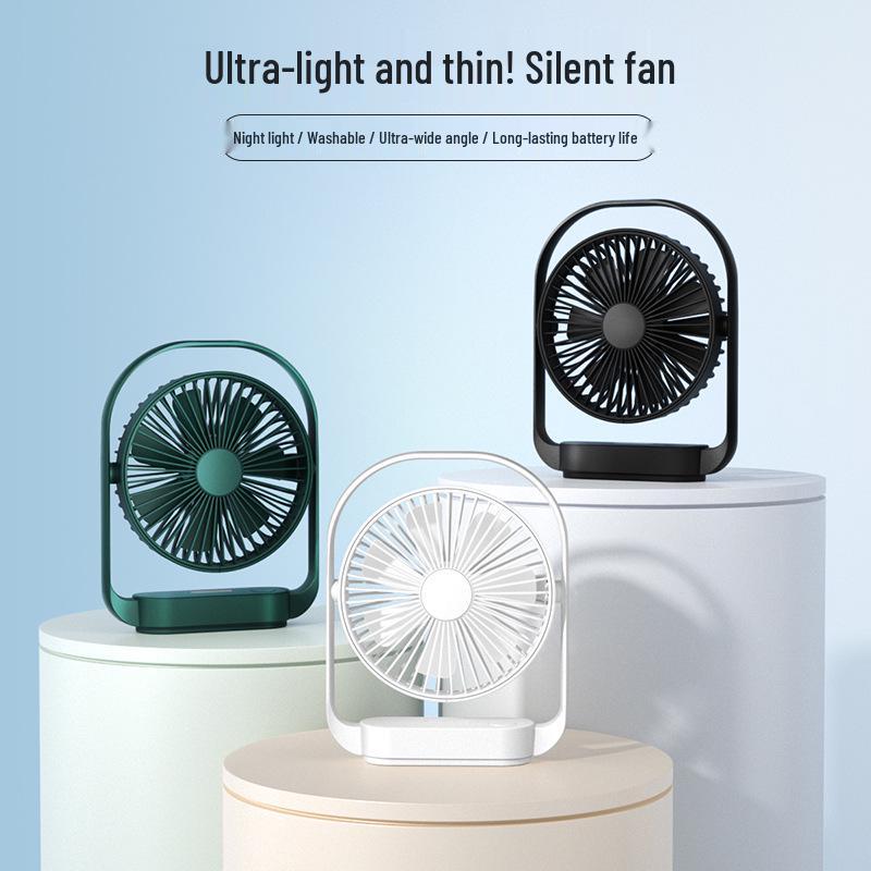 LK006 Ultra-Quiet Night Light Desktop Fan: Compact, Stylish, Popular