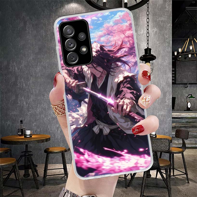 Bleach Kuchiki Byakuya Weiche Handyhülle Für Samsung Galaxy A12 A22 A32 A52 A72 A02S A51 A50S A71 A70 A31 A20S Note 20 Ultra S10 A