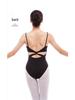 Damski bezrękawnik baletowy z krzyżującymi się plecami