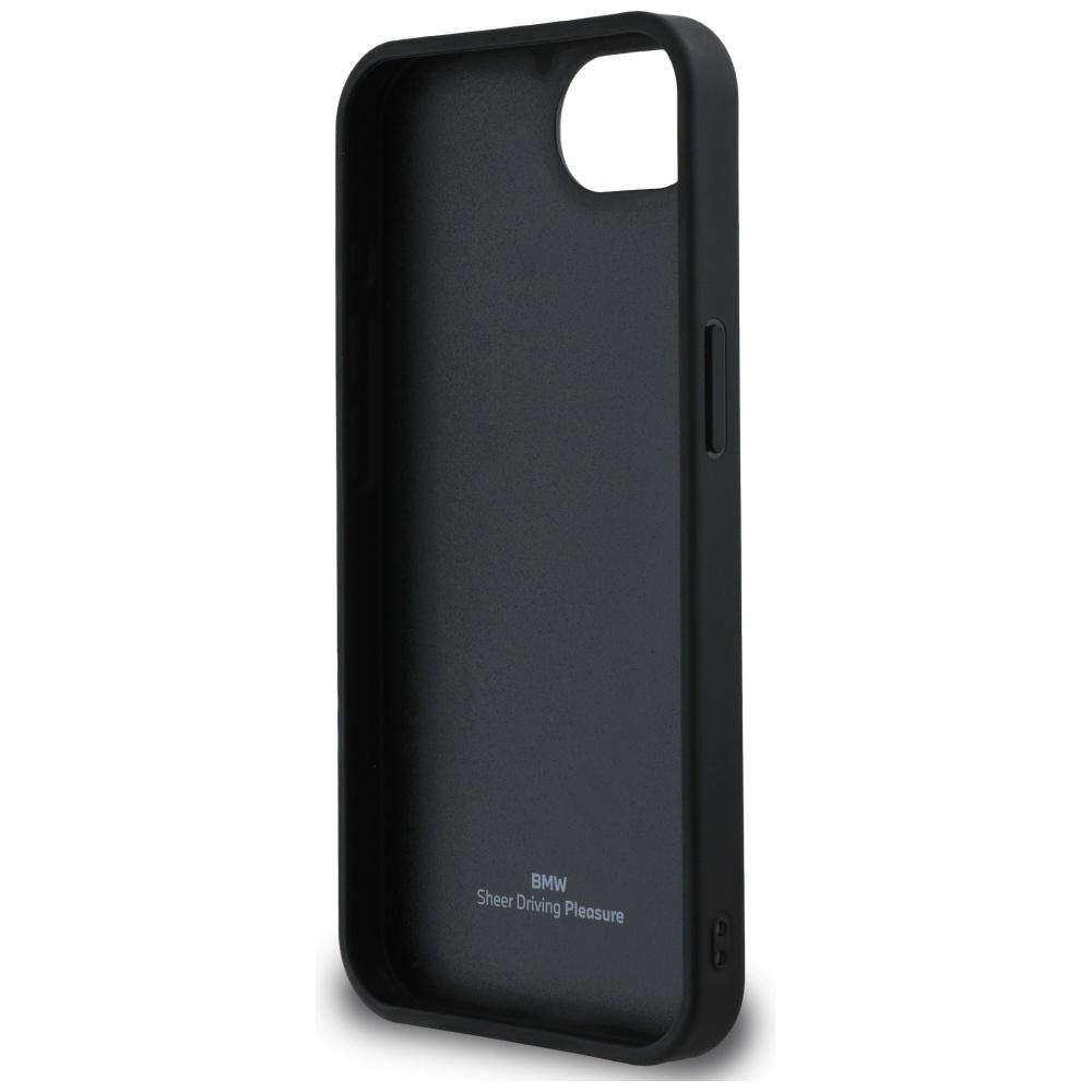 BMW Leather Hot Stamp Case for iPhone 16e / 17e Black