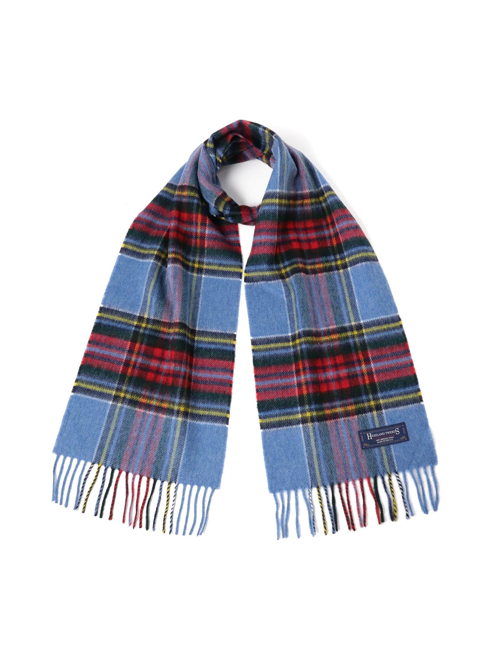 

Beams Boy HIGHLAND TWEEDS Check Stole, Small, Women s, BLUE_VINTAGE_STEWART, FREE Size