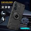 For Xiaomi Redmi 15C 4G (Global) (171mm)/Poco C85 4G (171mm) Case with Ring Holder Kickstand PC + TPU Anti-Fall Phone Cover