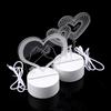 3D Plate Led Lamp Creative Night Lights Novelty Illusion Night Lamp Table Lamp Home Decorative Gift