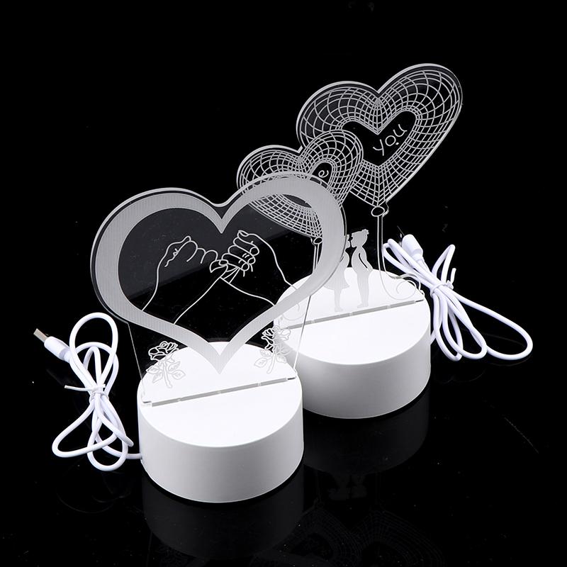 3D Plate Led Lamp Creative Night Lights Novelty Illusion Night Lamp Table Lamp Home Decorative Gift