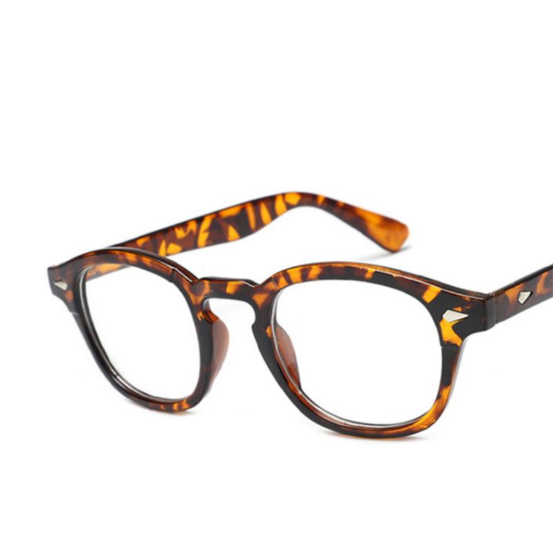 

Rice Nails Frame Clear Lens Glasses Small Round Myopia Nerd Spectacles Degree -0.5 -1.0 -2.0 to -6.0 No degree 0 леопардовый