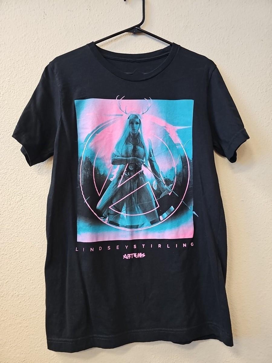 Lindsey Stirling VTG black T-shirt short sleeve All sizes 1F2451 XXXXL
