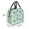 Cartoon Panda And Bamboo Pattern Insulated Lunch Bag for Women Kids Portable Food Boxes Thermal Lunch Box Tote