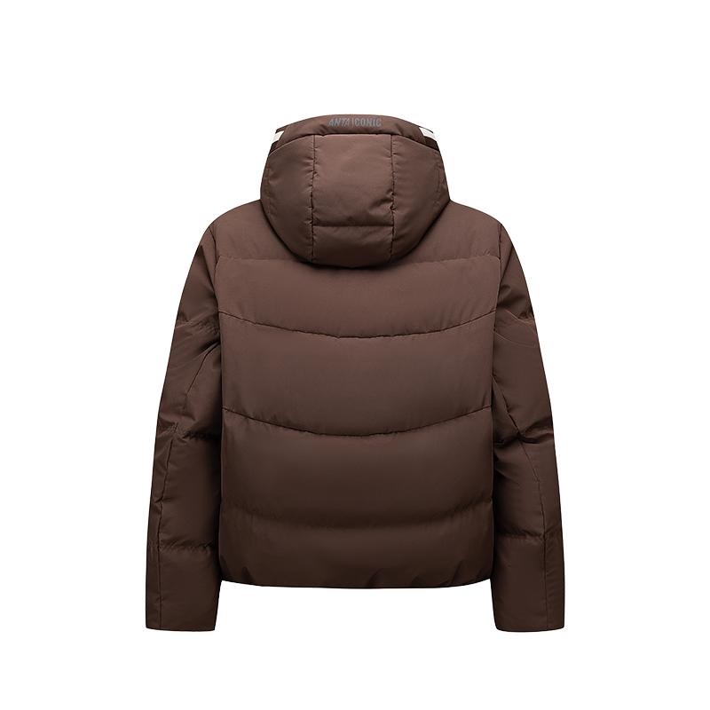 Anta Simple Fashion Casual Hooded Warm Short Down Jacket Women Outerwear 162548910-3