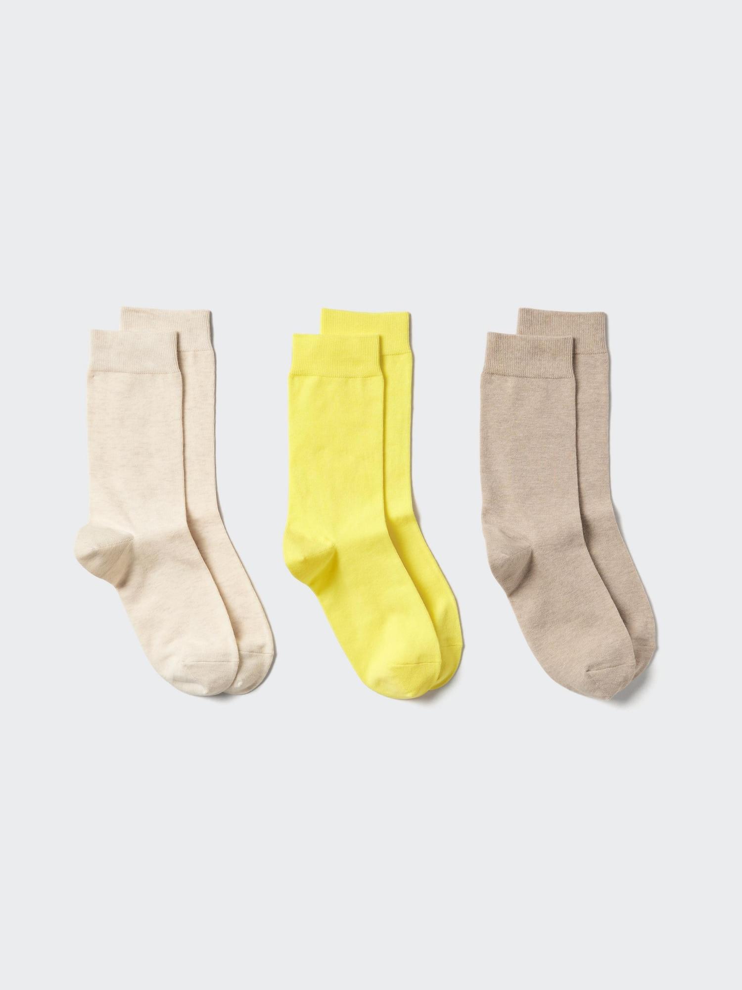 Набор носков Uniqlo, 3 пары 31 BEIGE/2426