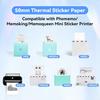 Printer Paper White SelfAdhesive Thermal Labels for Phomemo M02 M02S M04S M04AS Pocket Bluetooth Thermal Printer M832 M833 M834