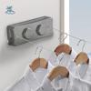 Stainless Steel Retractable Clothesline Heavy Duty Adjustable Length Indoor Clothesline Double Layer 5.1 Meters Length