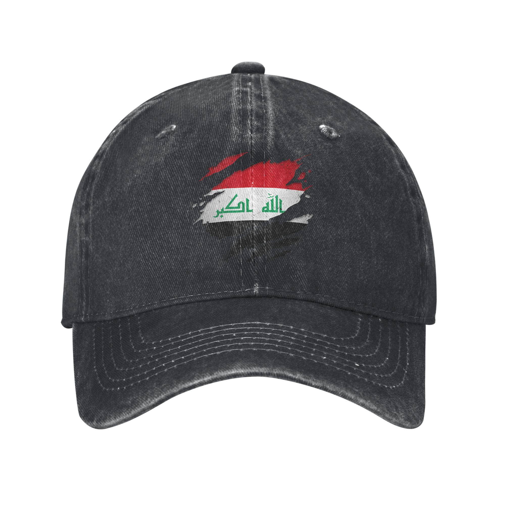 Iraq Flag Baseball Caps Outfits for Unisex Women  Adjustable Trucker Hat Adjustable