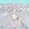 Trendy Bunny Pink And Mouse Cartoon Metal Pin Decorative Brooch Stylish Accessory All For