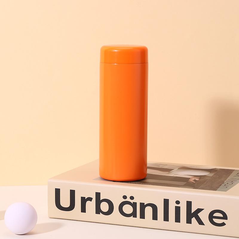 350ml Neue Taschentasse Mini Isolierflasche Business Gerader Becher Tragbar Große Kapazität Macaron Farbe