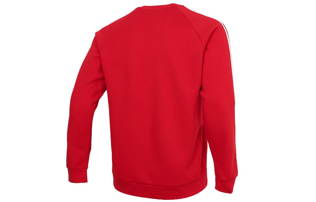 adidas Originals 3 Stripes Sweatshirts Men's Red Crew Neck Moderate Regular GN3484