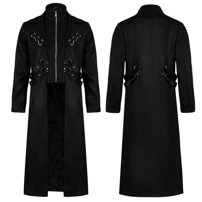 2023 Cross-Border New Model Wish Amazon New Product Gothic Autumn and Winter European and American Halloween Cos Clothing Jacket for Men