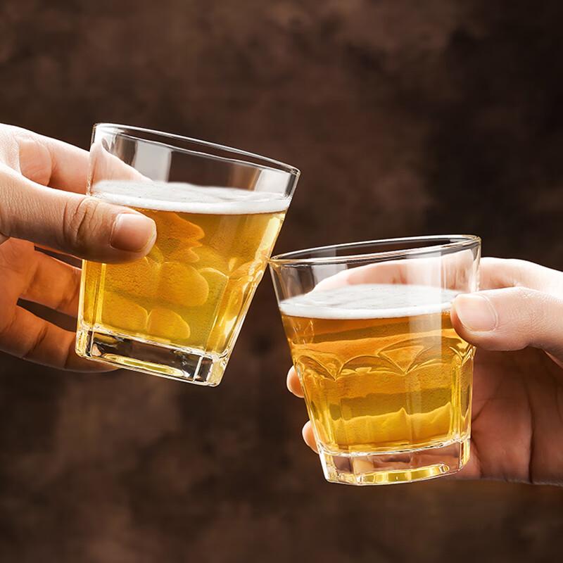 Octagonal Tempered Glass Drinking Glasses