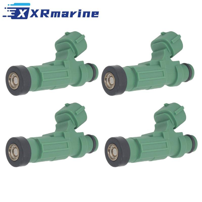 4 Pcs Fuel Injectors 12 Holes 63P-13761-00 for Yamaha Marine Outboard Engine 4 Stroke 150HP F150 FL150 V4 63P-13761-01