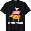 My Food Pyramid Funny Carnivore Cow Pig Chicken Retro T-Shirt