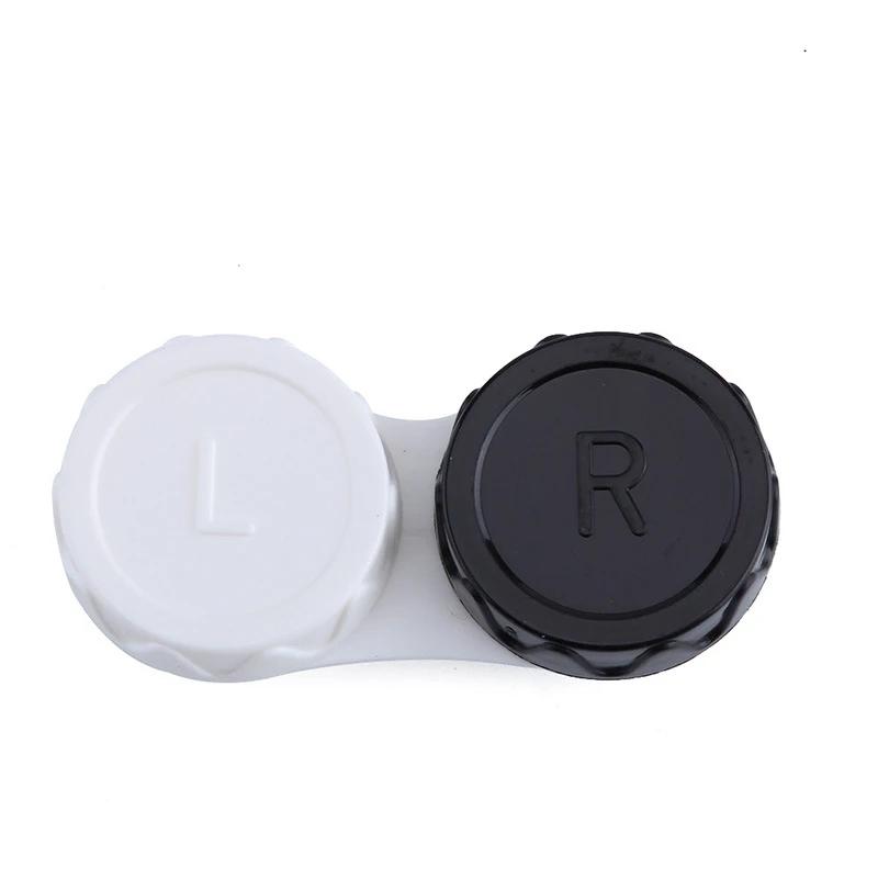 Simple Contact Lens Case Portable Women Companion Box Travel Easy Carry Storage Container Pocket Mini Contact Lens Case