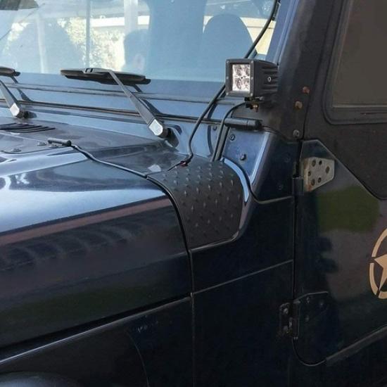 Kryt Pancéřování Kapoty Boční Pancéřování Rohový Chránič Karoserie pro 97-06 Jeep Wrangler TJ