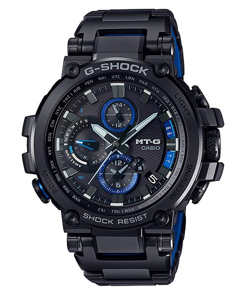 

Чоловічий годинник Casio з нержавіючої сталі, водостійкий до 200 м, ударостійкий, кварцовий, MTG-B1000BD-1A чорний