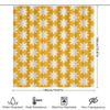 Yellow White Flower Shower Curtain Waterproof Bathroom Decor Printing Pattern Durable Polyester Fabric Home Decoration 72 Length