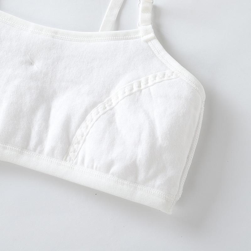 Κοριτσίστικο Βαμβακερό Φανελάκι Σουτιέν, Ηλικίες 8-18, Νεανικός Σχεδιασμός Anti-bump