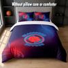 Blackburn Rovers Football Design Bed Bedding Set 1 Duvet Cover + 2 Pillowcases Soft Breathable Household Bed Linens