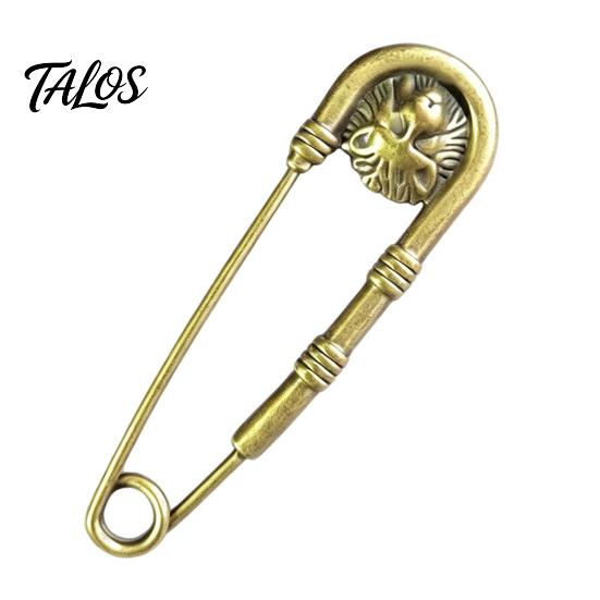 Coats Decorative Pin Vintage Bronze Safety Pin, Large Feather Bird Leaf Flower Lapel Elegant Men Women Brooch for Coats, Jackets, Hats, Bags Design