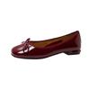 Retro Bowknot Flat Shoes Women's Korean Fashion Elegant Square Toe Stiletto Pumps Woman Shoes Autumn Casual Dress Loafer