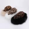 Autumn Winter Women Plush Leopard Hat Thick Cold-Proof Warm Ear Protection Fisherman Hat