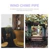 24 Pcs Wind Chimes Replacement Pipe Accessories DIY Tubes Green Tools Garden Metal Kids Plaything Supplies Child Toys